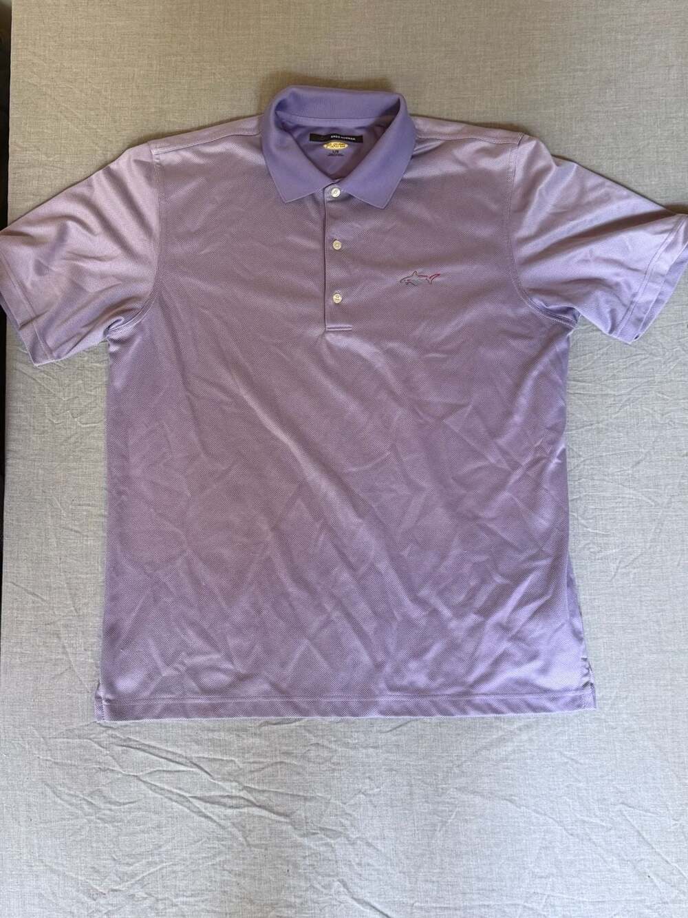 Greg Norman PLAYDRY Performance Golf Polo Shirt Lavender